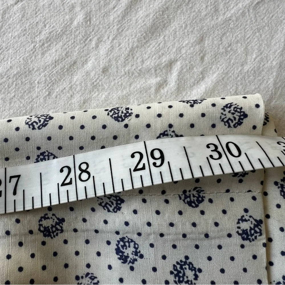 Vintage Union Made JH Collectibles White and Blue Floral Maxi Skirt - Picture 11 of 14